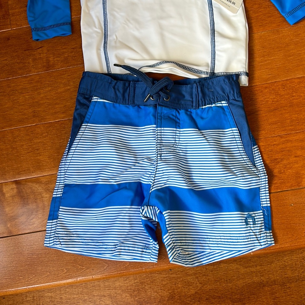 NWT CABANA LIFE BOYS 2PC RASHGUARD SET SIZE 2T - Picture 2 of 7